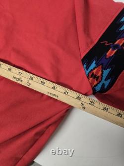 Vintage Saddlebrook Western Wear Red Blanket Lined Bomber Jacket Large USA Made