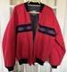 Vintage Saddlebrook Western Wear Red Blanket Lined Bomber Jacket Size L USA Made
