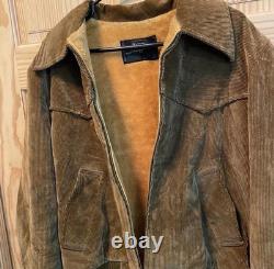 Vintage Sears 70's Western wear Corduroy Lined Coat Jacket L But Fits A Medium
