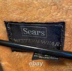 Vintage Sears 70's Western wear Corduroy Lined Coat Jacket L But Fits A Medium