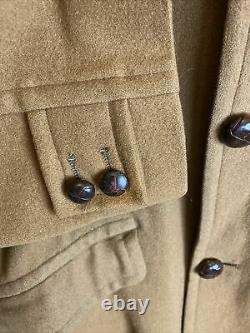 Vintage Sir PENDLETON Men's Virgin Wool Sherpa Lined Car Coat Jacket Brown Large
