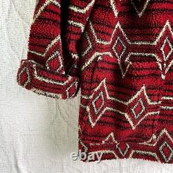 Vintage Tasha Polizzi for T. P. Saddleblanket L Stable Jacket Red Open Fleece