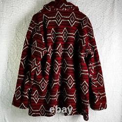 Vintage Tasha Polizzi for T. P. Saddleblanket L Stable Jacket Red Open Fleece