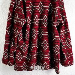 Vintage Tasha Polizzi for T. P. Saddleblanket L Stable Jacket Red Open Fleece