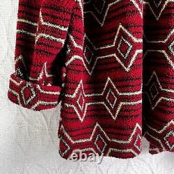 Vintage Tasha Polizzi for T. P. Saddleblanket L Stable Jacket Red Open Fleece