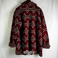 Vintage Tasha Polizzi for T. P. Saddleblanket L Stable Jacket Red Open Fleece