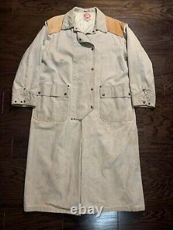Vintage The Australian Outback Collection Brown Duster Western Coat Mens Large