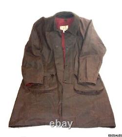 Vintage Tiemann's Priddy Texas Oiled Waxed Riding Duster Lined Coat Jacket