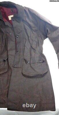 Vintage Tiemann's Priddy Texas Oiled Waxed Riding Duster Lined Coat Jacket