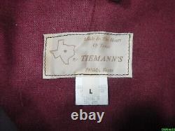 Vintage Tiemann's Priddy Texas Oiled Waxed Riding Duster Lined Coat Jacket