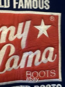 Vintage Tony Lama Leather Wool Jacket Western Cowboy USA Made Men's Large