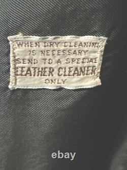 Vintage Towncraft Penneys Brown Leather Tasseled Western Jacket Size L