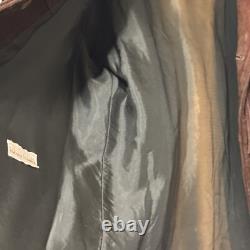 Vintage Towncraft Penneys Brown Leather Tasseled Western Jacket Size L