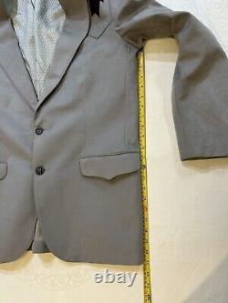 Vintage Trego's Westwear Mens Western Jacket Grey Faux Suede 42 L Blazer