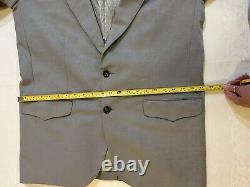 Vintage Trego's Westwear Mens Western Jacket Grey Faux Suede 42 L Blazer