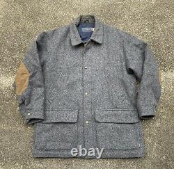 Vintage USA Made Pendleton Gray Wool Two Pocket Thinsulate 3M Coat Size M
