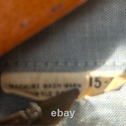 Vintage Upcycled shirt western 3D floral button down fits medium/large 70s