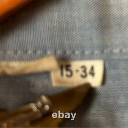 Vintage Upcycled shirt western 3D floral button down fits medium/large 70s