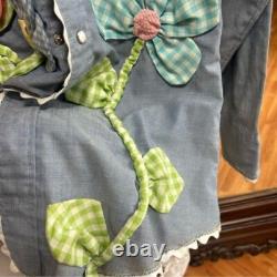 Vintage Upcycled shirt western 3D floral button down fits medium/large 70s