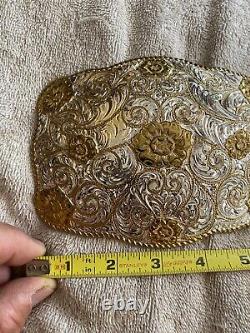 Vintage Very Large Crumrine Heavy Silver Plate On Jewelers Bronze