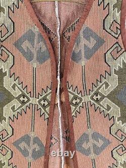 Vintage Vest Native American Boho Hippie Tribal Aztec Southwest Pattern