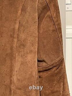 Vintage Weber's Deerskin Suede Leather Jacket Coat (Faux Fur Lined) M/L Mens