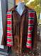 Vintage Western Brown Leather Fringe Jacket Joo Kay L with Pendleton Scarf
