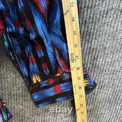 Vintage Western Button Shirt Mens Large Southwest Aztec Cowboy Frontier Series