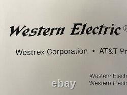 Vintage Western Electric 300 B Tube Poster Very Rare Large 34 1/4 X 24 1/4