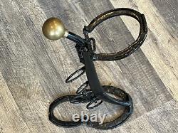 Vintage Western Primitive Horseshoe Cane Unbrella Stand 25 Tall Lg