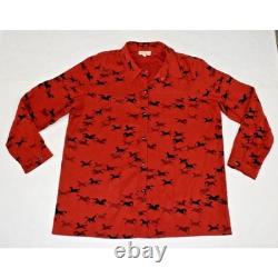 Vintage Western Shirt Monterey Bay Size L 90s Red Running Horses Snaps Made USA