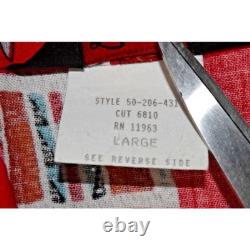 Vintage Western Shirt Roper Size L 80s Native American Art Flap Chest