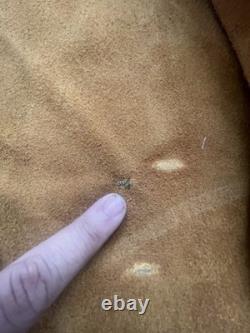 Vintage Western Suede Leather Jacket with Fringe Tassel Coat 70s 80s