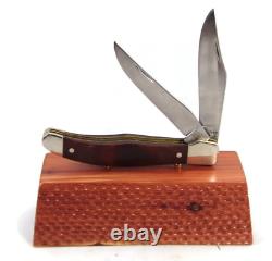 Vintage Western USA Large Hunter W062 Pocket Knife Coca Bola Wood Handles User