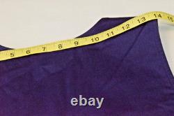 Vintage Western Vest Roper Size L 80s Blue Orange Diamond Tapestry Made USA