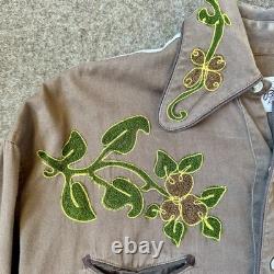 Vintage Western Wear 1970s 1950s Style Snap Front ROCKMOUNT RANCH Sz L Tru-West