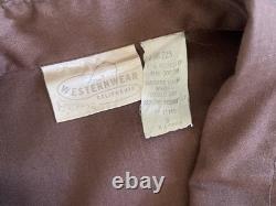 Vintage Western Wear CA Shirt Mens XLarge Embroidered Cowboy Tribal Rodeo 70s