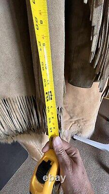 Vintage Womens Western Fringe Suede Leather Sz Medium. Circa 70s