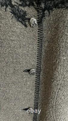 Vintage Wooded River Made In USA Wool Blend Long Blanket Coat Women's Sz LG Vintage Wooded River Made In USA Wool Blend Long Blanket Coat Women's Sz LG
