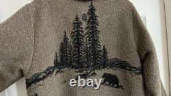 Vintage Wooded River Made In USA Wool Blend Long Blanket Coat Women's Sz LG