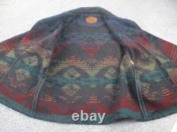 Vintage Woolrich Coat Wool Aztec Southwest Tribal Navajo Western USA 2XL