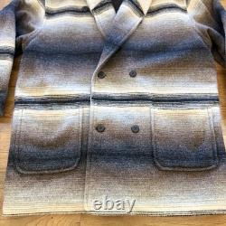 Vintage Woolrich Western Aztec Navajo Jacket Coat Double Breasted Womens Size XL