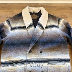 Vintage Woolrich Western Aztec Navajo Jacket Coat Double Breasted Womens Size XL