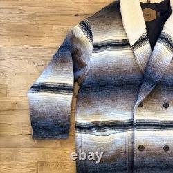 Vintage Woolrich Western Aztec Navajo Jacket Coat Double Breasted Womens Size XL