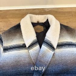 Vintage Woolrich Western Aztec Navajo Jacket Coat Double Breasted Womens Size XL