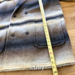 Vintage Woolrich Western Aztec Navajo Jacket Coat Double Breasted Womens Size XL