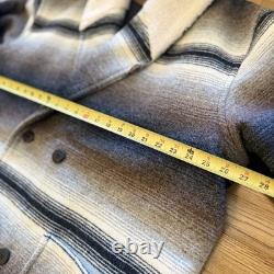 Vintage Woolrich Western Aztec Navajo Jacket Coat Double Breasted Womens Size XL