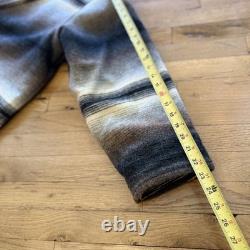 Vintage Woolrich Western Aztec Navajo Jacket Coat Double Breasted Womens Size XL