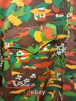 Vintage! Wow! Rare! Amazing 1970s Lee Western Disco Shirt With Brilliant Pattern