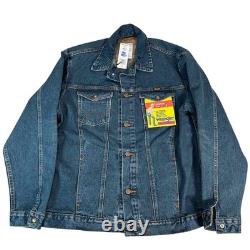 Vintage Wrangler Cowboy Cut Denim Jacket Western Style Large 71465DB NWT